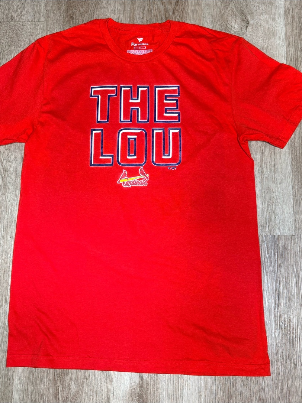 Fanatics Red "THE LOU" St. Louis Cardinals Short Sleeve Tee